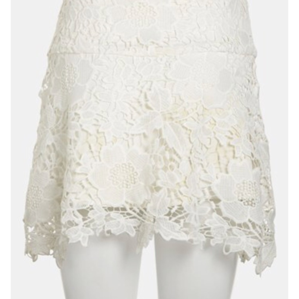 WAYF Nordstrom Brand Floral White Mini Skirt